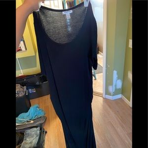 Long black Maternity Dress